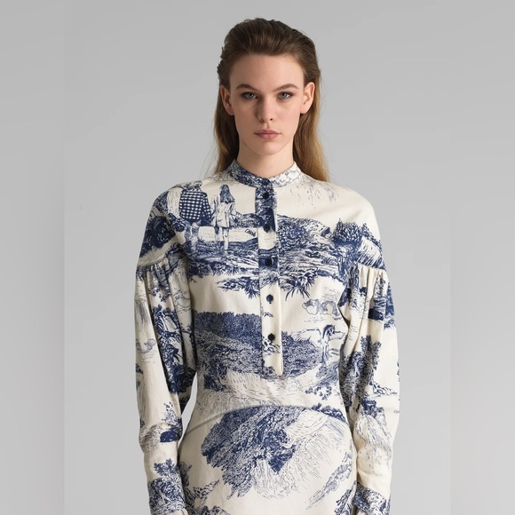 Chloe Tops - ✨ CHLOE fall winter 2019 runway toile de Jouy blouse